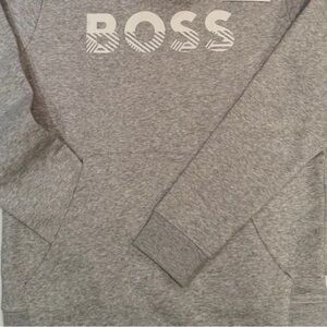Boys Grey BOSS Hoodie